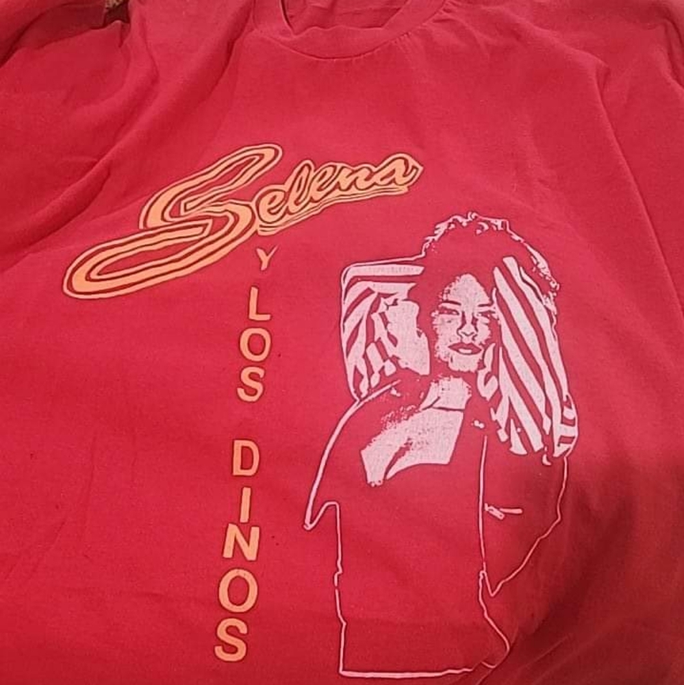 Vintage 90s Selena Tee T Shirt Adult XL Single Stitch RED